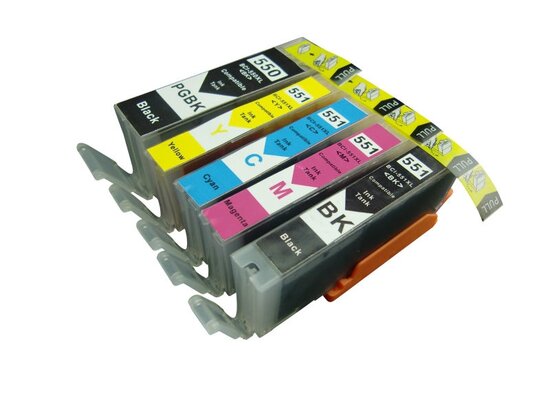 Canon pixma MG5650 inkt cartridges CLI-551 / PGI-550 set 5 stuks Compatible