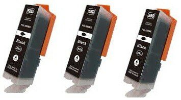 Canon pixma TR7550 inkt cartridges PGI-580 XL BK 3 stuks Compatible