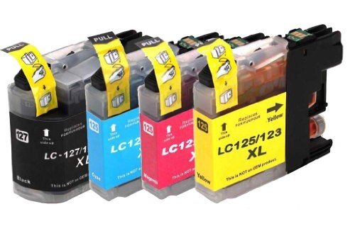 Brother DCP-J152W compatible inkt cartridges LC-123 Set 4 stuks