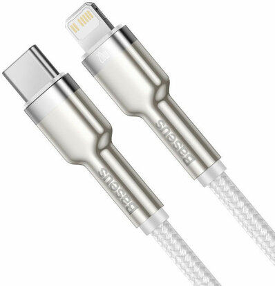 Baseus Cafule Series USB-C naar Apple Lightning Kabel PD 20W 1m Wit