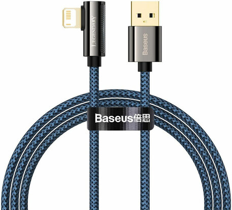 Baseus Legend Series USB naar Apple Lightning Kabel 2.4A Blauw 1M