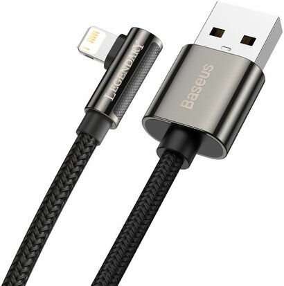 Baseus Legend Series USB naar Apple Lightning Kabel 2.4A Zwart 1M