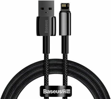 Baseus Tungsten Gold 12W Fast Charge USB naar Apple Lightning Kabel 2M