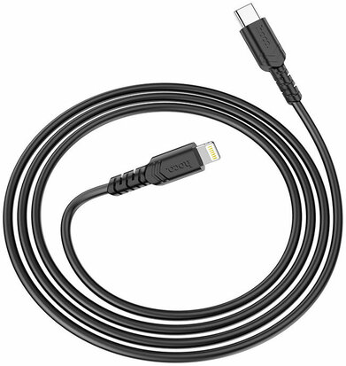 Hoco X62 USB-C naar Apple Lightning Kabel PD 20W 1 Meter Zwart