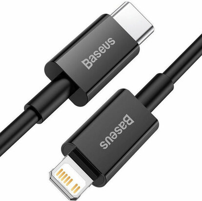 Baseus Superior Series USB-C naar Apple Lightning PD 20W 1 Meter Zwart