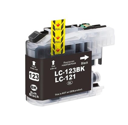 Brother MFC-J4710DW inkt cartridges LC-123 Bk compatible