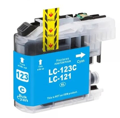 Brother MFC-J4710DW inkt cartridges LC-123 Cyan compatible