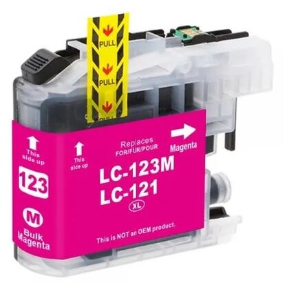 Brother MFC-J4610DW compatible inkt cartridges LC-123 Magenta