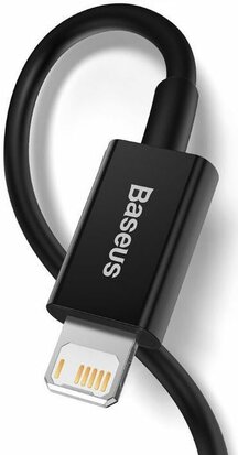 Baseus Superior Series USB naar Apple Lightning 2.4A Zwart 1 Meter