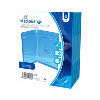 Blu-Ray doosjes transparant blauw 5 stuks 11mm