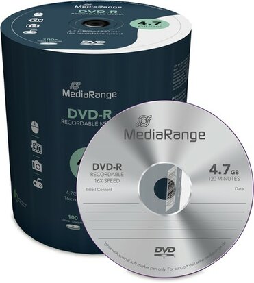 MediaRange DVD-R 4.7 GB 100 stuks