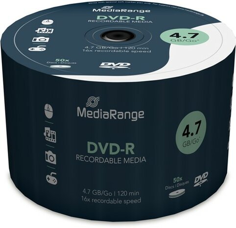 MediaRange DVD-R 4.7 GB 50 stuks 