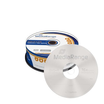 MediaRange DVD+R 4.7 GB 25 stuks 